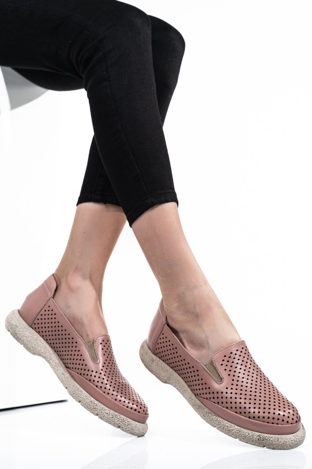 ESPADRILE ROZ PIELE NATURALA 4S7715