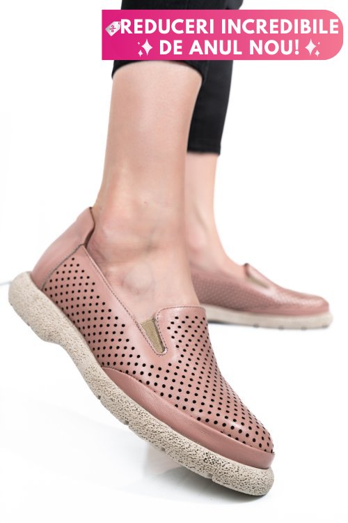 Espadrile roz piele naturala 4s7715