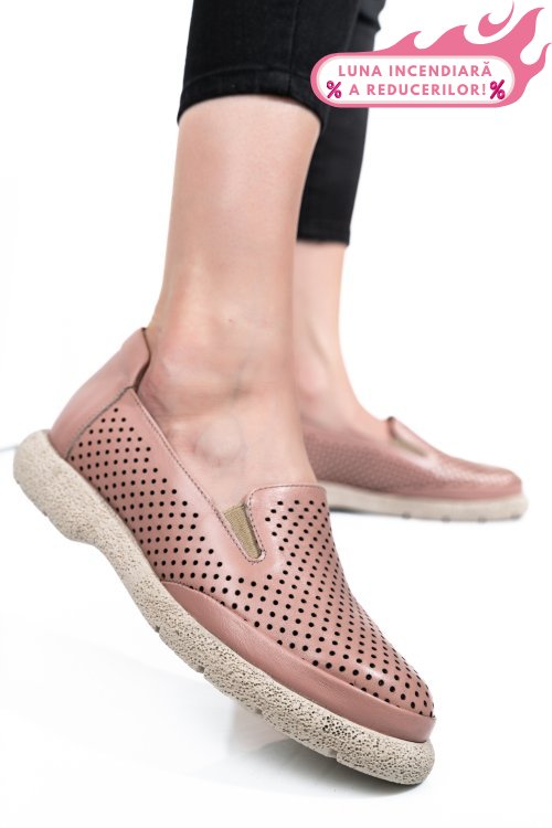 Espadrile roz piele naturala 4s7715