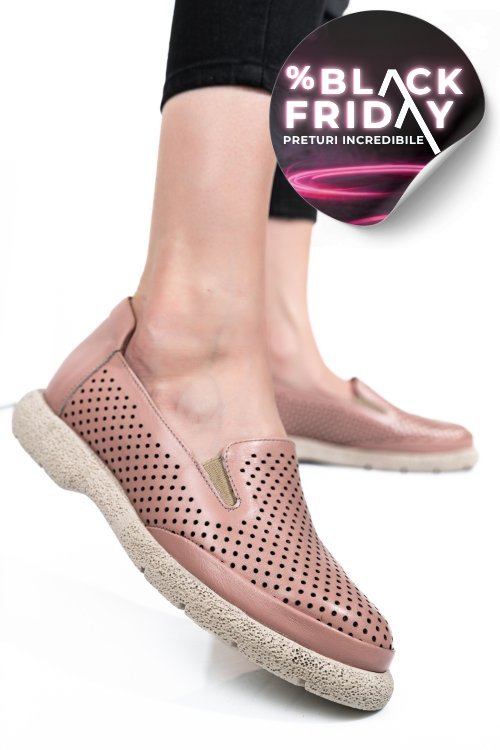 Espadrile roz piele naturala 4s7715