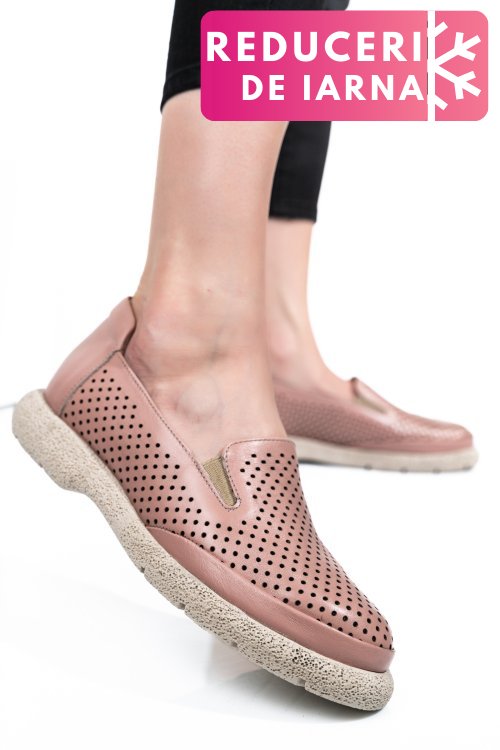 Espadrile roz piele naturala 4s7715