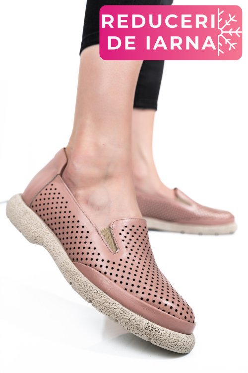 Espadrile roz piele naturala 4s7715