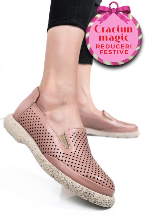 Espadrile roz piele naturala 4s7715