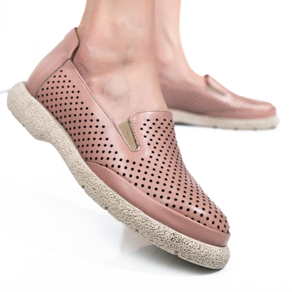 ESPADRILE ROZ PIELE NATURALA 4S7715