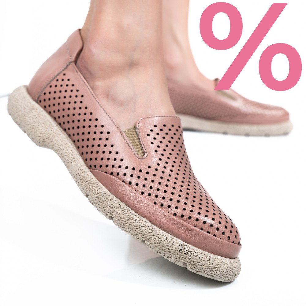 ESPADRILE ROZ PIELE NATURALA 4S7715