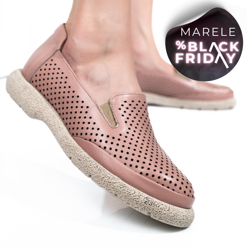 ESPADRILE ROZ PIELE NATURALA 4S7715