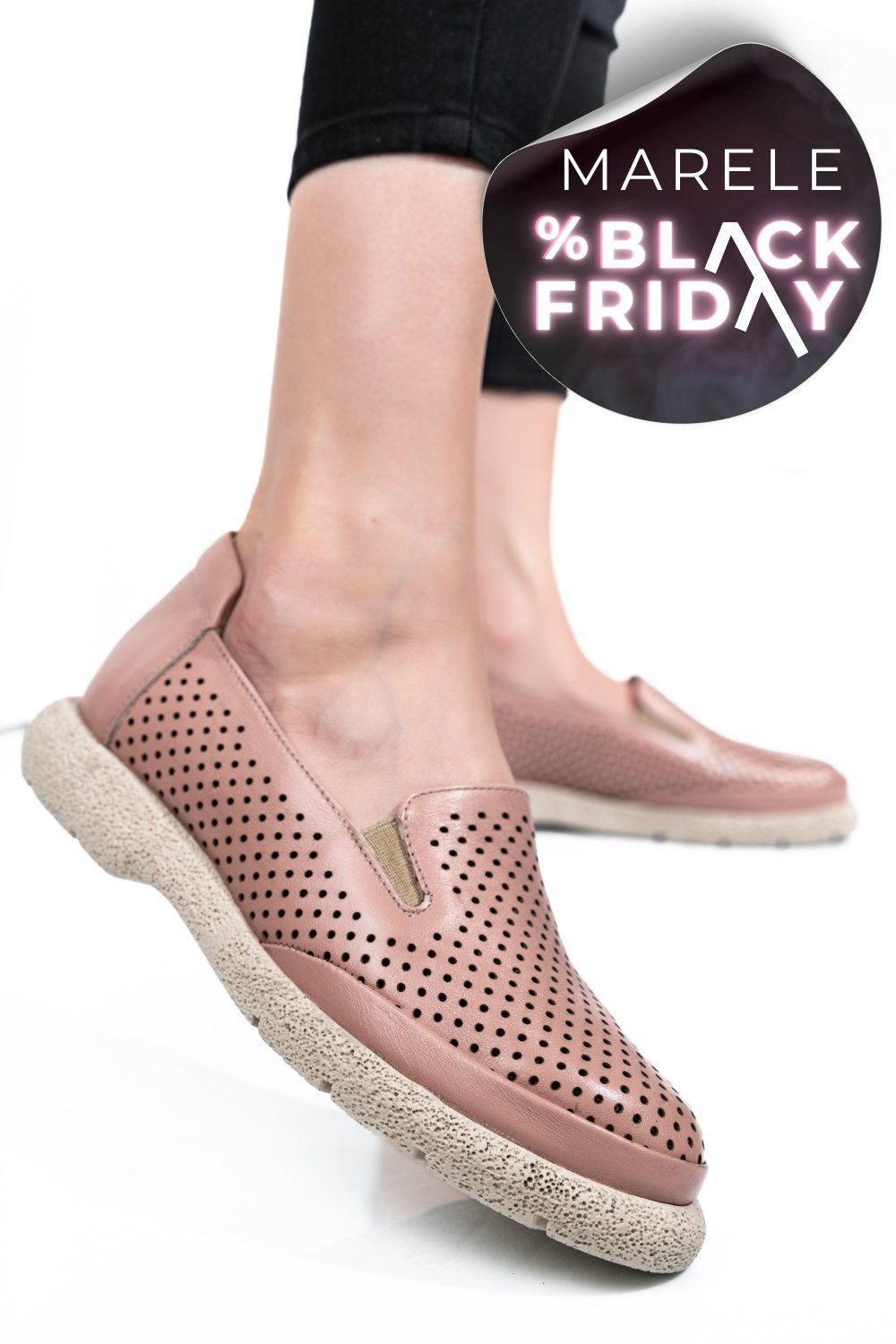 ESPADRILE ROZ PIELE NATURALA 4S7715