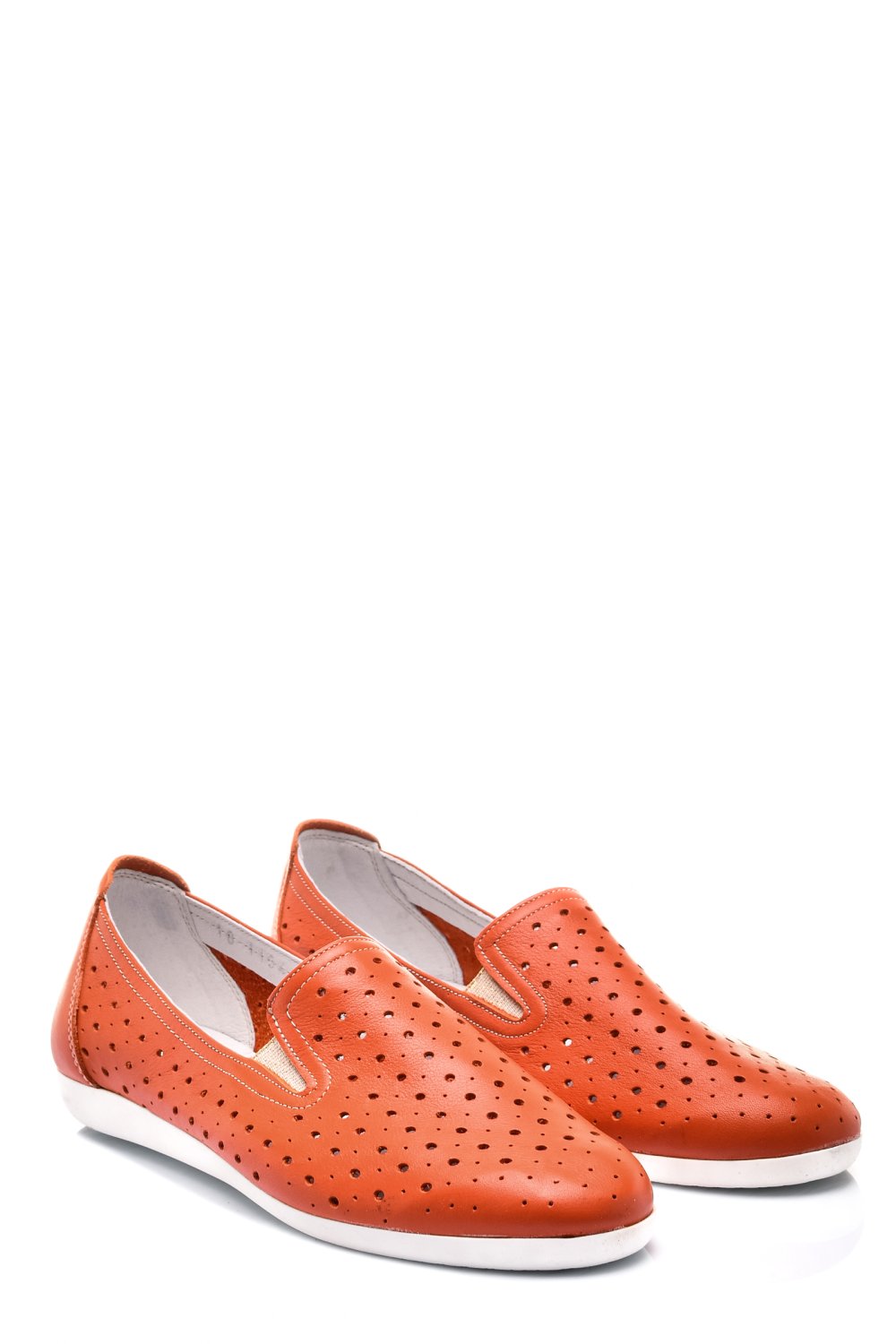 ESPADRILE PORTOCALII PIELE NATURALA 1PC15411