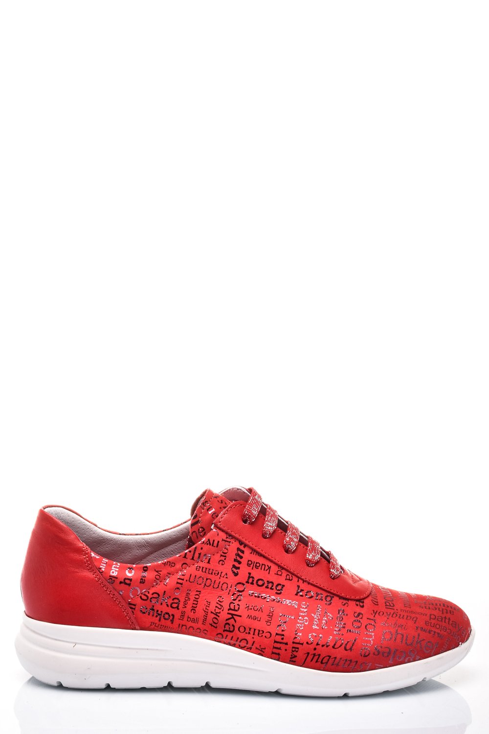 PANTOFI SPORT ROSII PIELE NATURALA 1PC7555