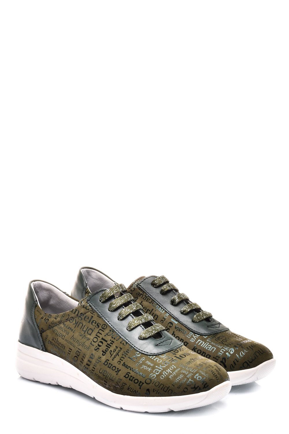 PANTOFI SPORT VERZI PIELE NATURALA 1PC7555
