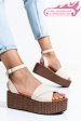 Sandale bej piele naturala ns77r1pat