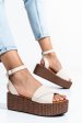 Sandale bej piele naturala ns77r1pat