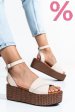 Sandale bej piele naturala ns77r1pat