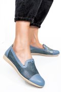 ESPADRILE ALBASTRE PIELE NATURALA 1PC16311