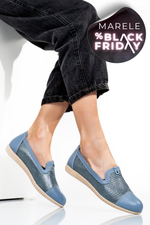 Espadrile albastre piele naturala 1pc16311