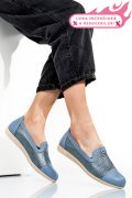 ESPADRILE ALBASTRE PIELE NATURALA 1PC16311