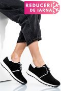 PANTOFI SPORT NEGRI PIELE NATURALA INTOARSA 1PC12741