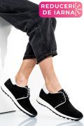 PANTOFI SPORT NEGRI PIELE NATURALA INTOARSA 1PC12741