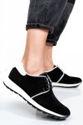 PANTOFI SPORT NEGRI PIELE NATURALA INTOARSA 1PC12741