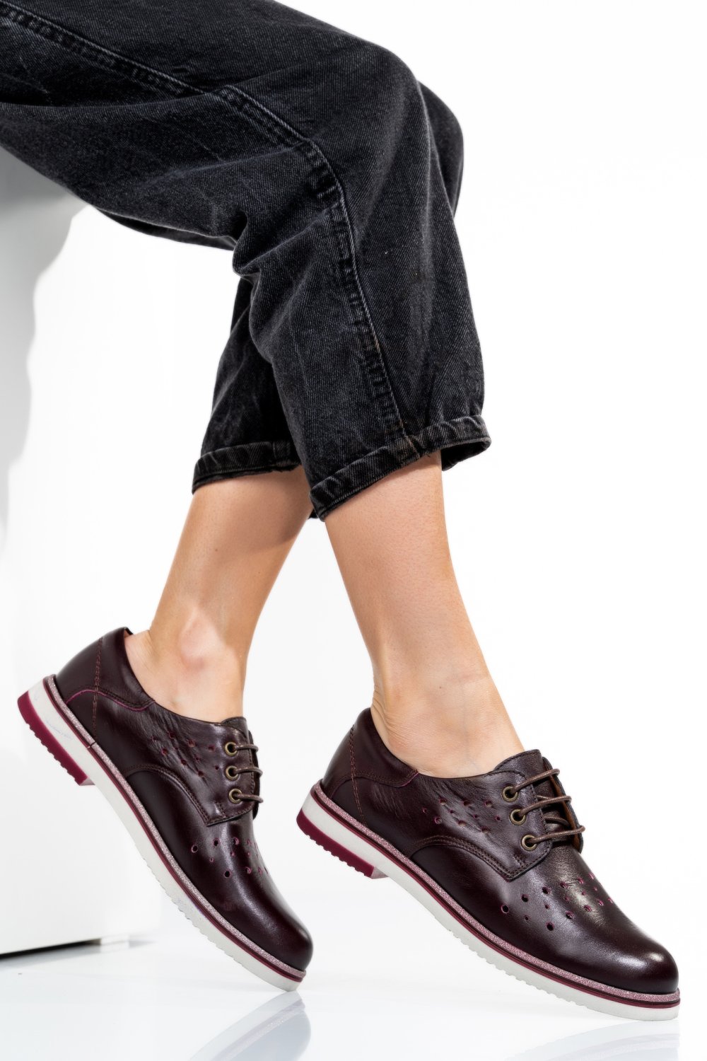 PANTOFI VISINII PIELE NATURALA 1PC12509