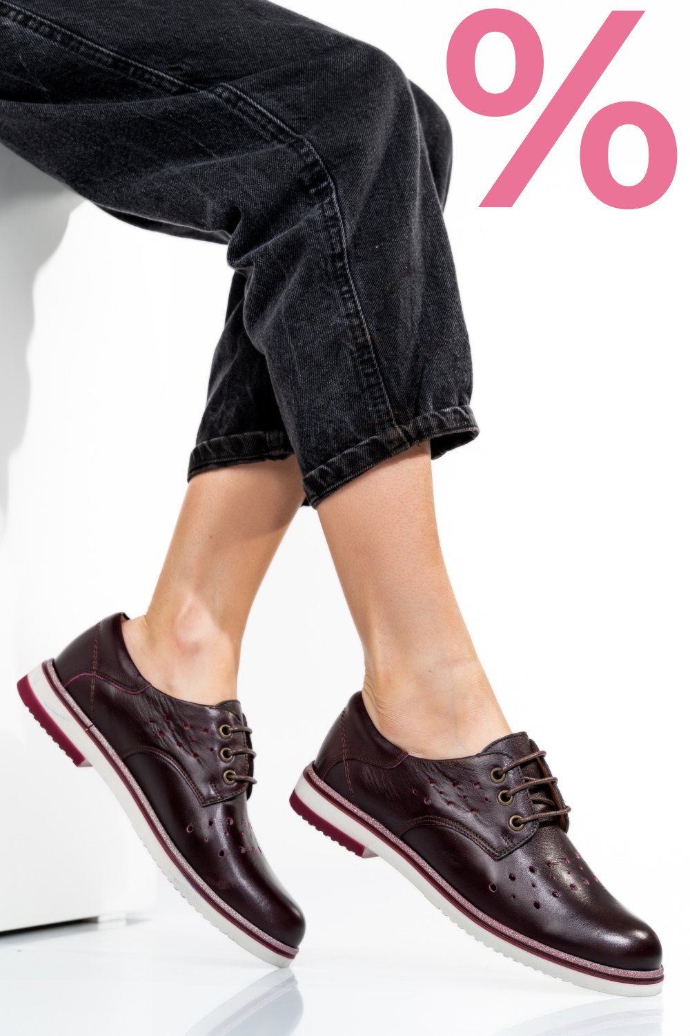 PANTOFI VISINII PIELE NATURALA 1PC12509