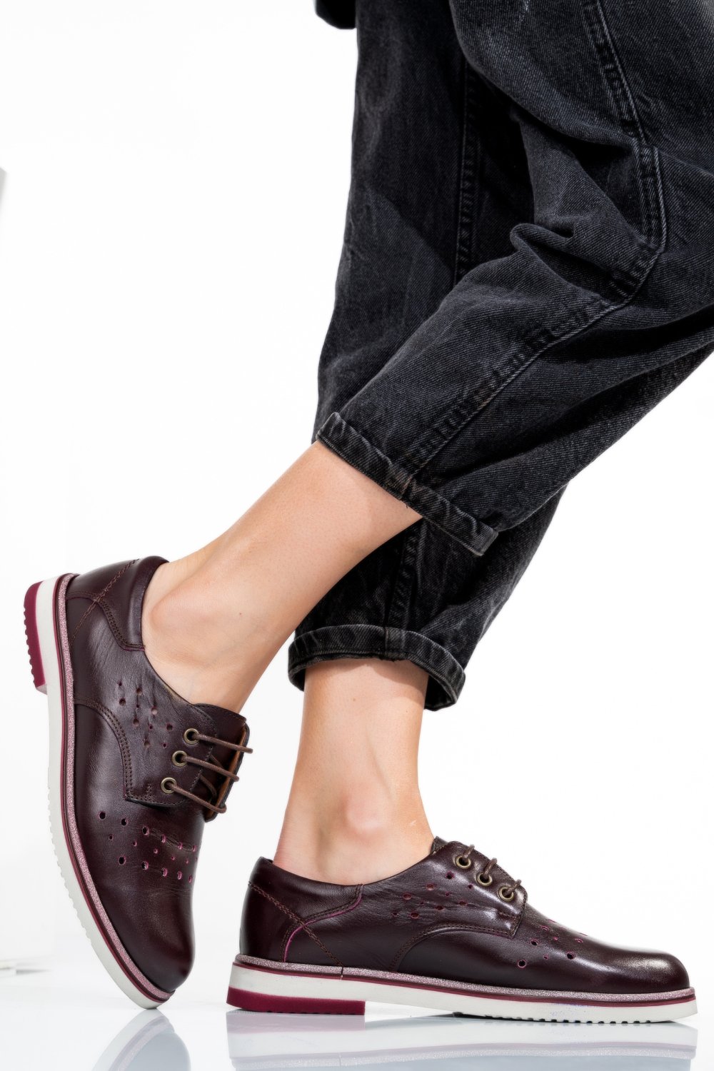 PANTOFI VISINII PIELE NATURALA 1PC12509