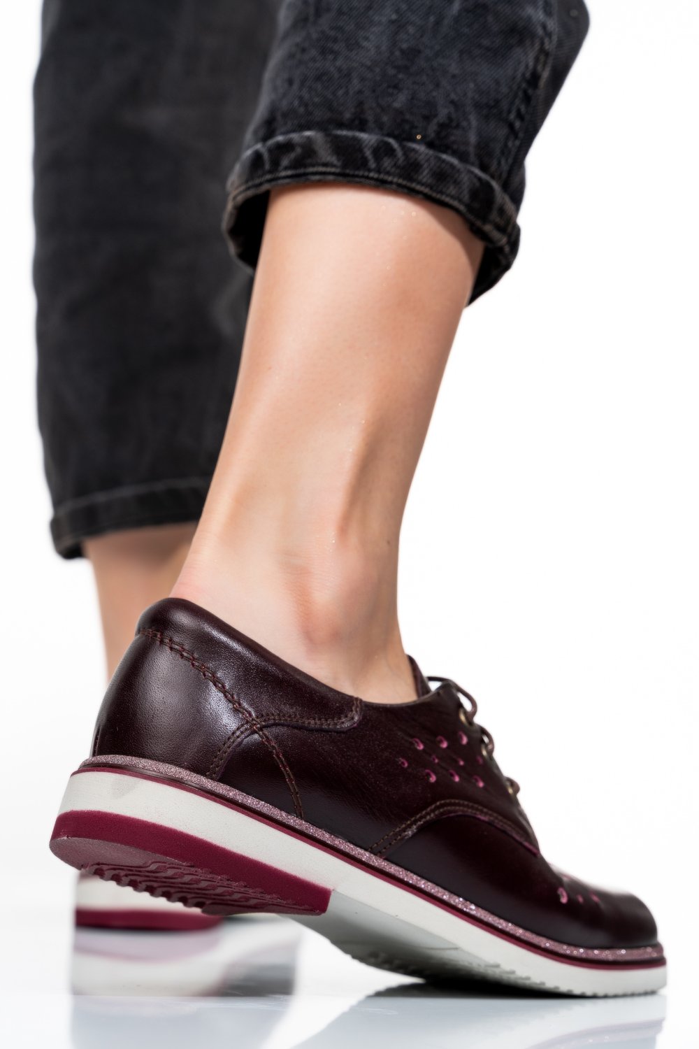 PANTOFI VISINII PIELE NATURALA 1PC12509