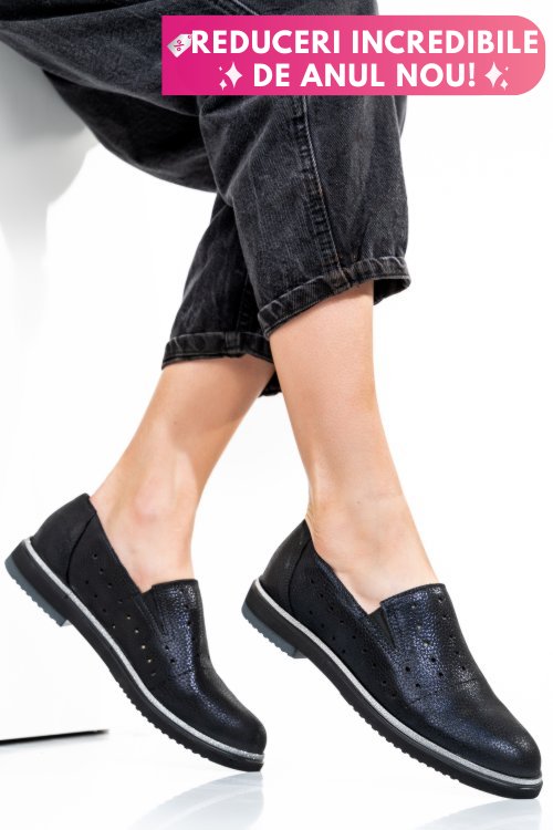 Espadrile negre sidef piele naturala 1pc14109