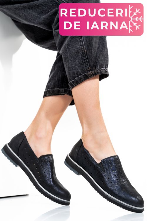 Espadrile negre sidef piele naturala 1pc14109