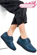 PANTOFI SPORT ALL BLUE PIELE NATURALA 1PC12741
