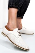 PANTOFI BEJ PIELE NATURALA 1PC12008