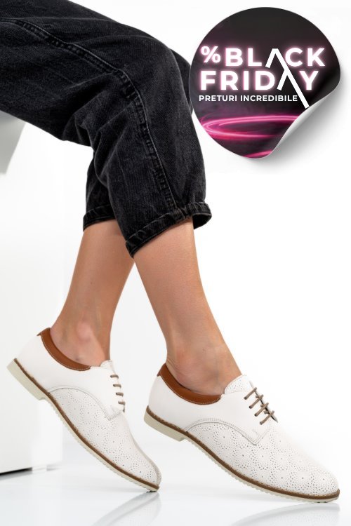 Pantofi bej piele naturala 1pc12008