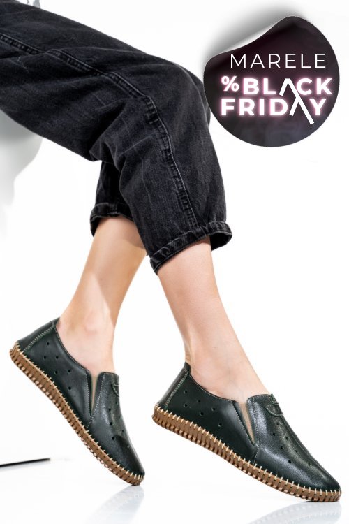 Espadrile verzi piele naturala 1pc19150