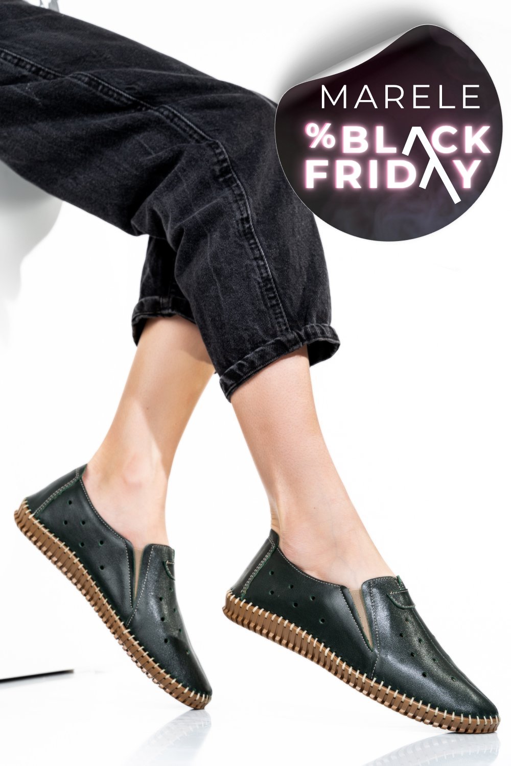 ESPADRILE VERZI PIELE NATURALA 1PC19150