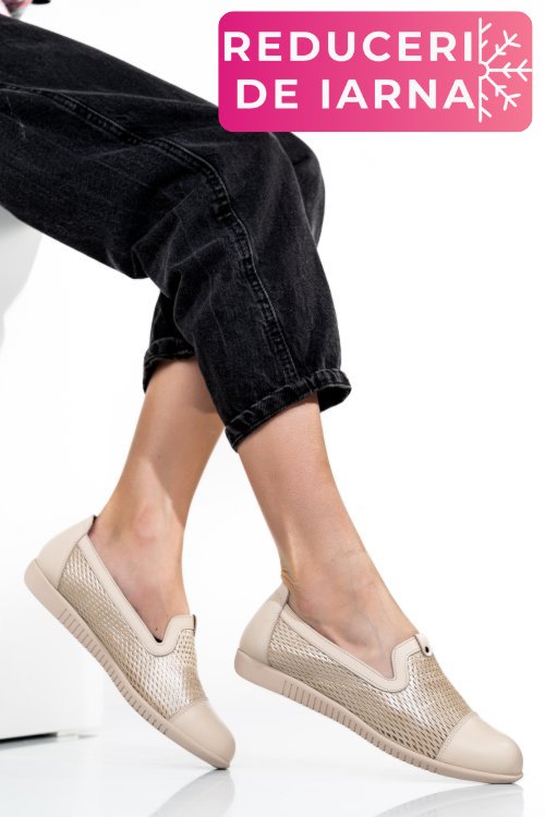 Espadrile bej pie;e naturala 1pc16311