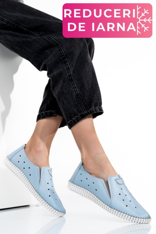 Espadrile albastre piele naturala 1pc19150