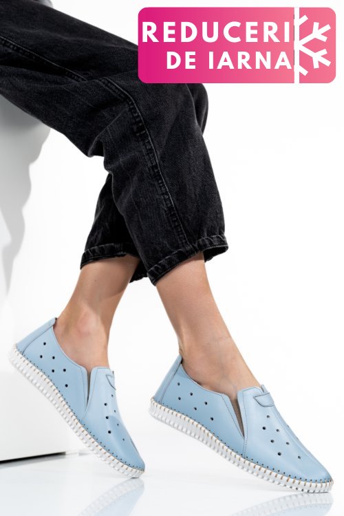 Espadrile albastre piele naturala 1pc19150