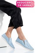 ESPADRILE ALBASTRE PIELE NATURALA 1PC19150