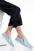 ESPADRILE ALBASTRE PIELE NATURALA 1PC19150