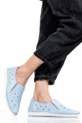 ESPADRILE ALBASTRE PIELE NATURALA 1PC19150