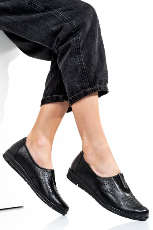 Espadrile negre piele naturala 1pc17540