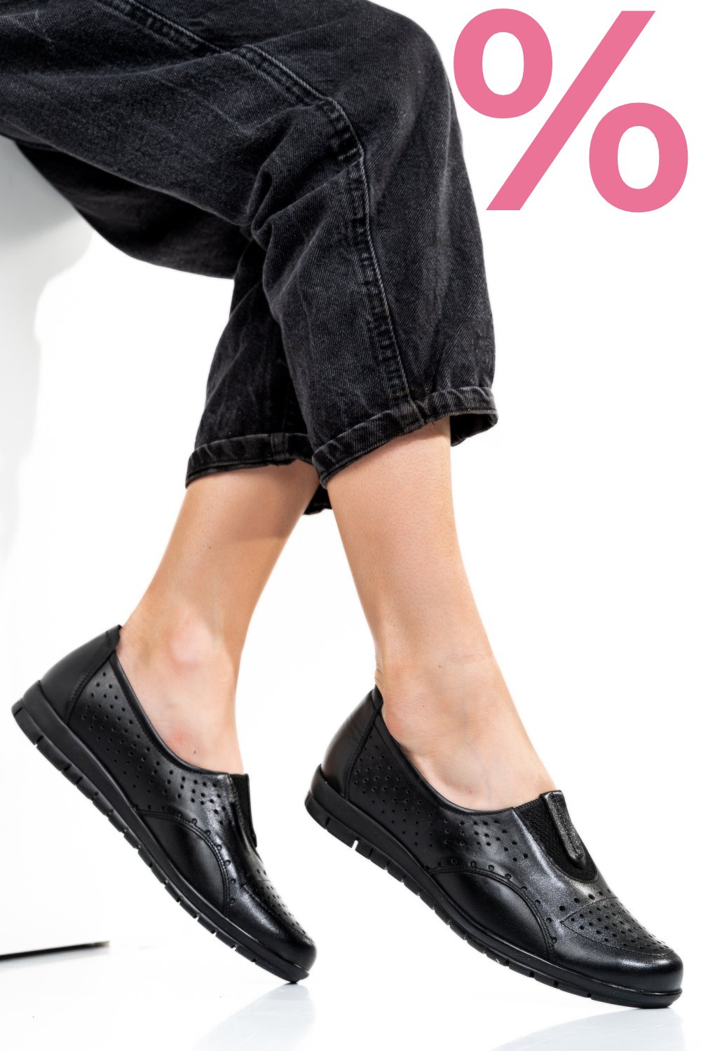 ESPADRILE NEGRE PIELE NATURALA 1PC17540