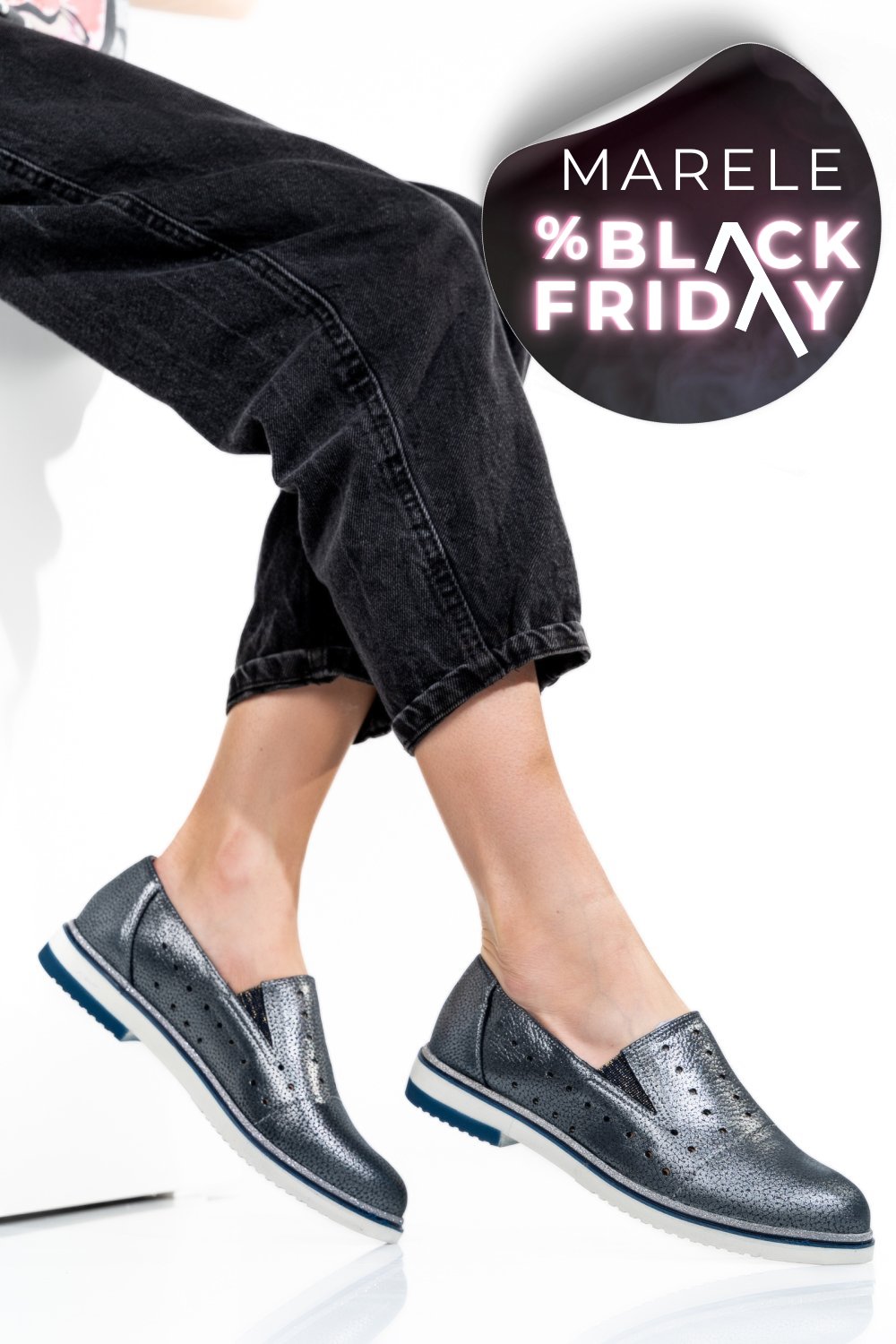 ESPADRILE ALBASTRU SIDEF PIELE NATURALA 1PC14109