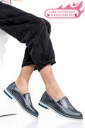 ESPADRILE ALBASTRU SIDEF PIELE NATURALA 1PC14109