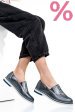 Espadrile albastru sidef piele naturala 1pc14109
