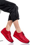 PANTOFI SPORT ALL RED PIELE NATURALA 1PC12741
