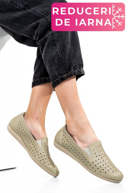 Espadrile olive piele naturala 1pc15411