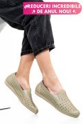 ESPADRILE OLIVE PIELE NATURALA 1PC15411