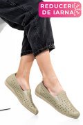 ESPADRILE OLIVE PIELE NATURALA 1PC15411