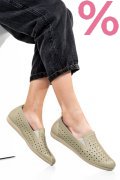 ESPADRILE OLIVE PIELE NATURALA 1PC15411